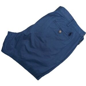 New Polo Ralph Lauren Stretch Classic Fit 6" Chino Shorts Size 42 Blue Pony Logo